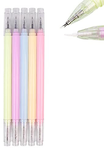 NSXIN Papierschneider Stift, 5 Stück Cartoon-Muster Basteln Handwerkermesser, Student Allzweckmesser Stift, Kreatives Tranchiermesser Carving Craft Messer Für DIY Art Work Cutting Mehrzweck (5 Stück)