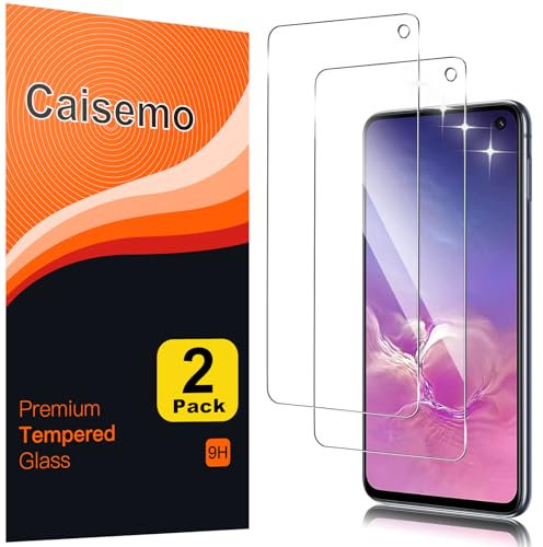 Caisemo 2 Stück für Samsung Galaxy S10e Displayschutzfolie Schutzfolie Handy aus gehärtetem Glas, Härtegrad 9H, Anti-Scartch, weiche Haptik