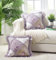 Brilliant Sunshine Lilac and Beige Rose Patchwork Rüschen Kissenbezüge, gesteppt, dekorative Kissenbezüge, Set, quadratische Wurfkissenbezüge für Couch, Liegestuhl, Auto, Bett, 45,7 x 45,7 cm, 2