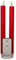 Novaliv Stabkerzen LED mit Timer ROT 2er Indoor mit 6 Stunden Timer - ECHTWACHS 23cm Höhe für Kerzen 2,2cm Durchmesser 2 AAA Batterien notwendig LED Stabkerzen flackernde Flamme bewegliche Flamme