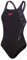 Speedo Women's HyperBoom Splice Muscleback Swimsuit | Classic Design | Quick Drying | Training | Fitness | Chlorine Resistant, Black/Electric Pink/USA Charcoal, 32