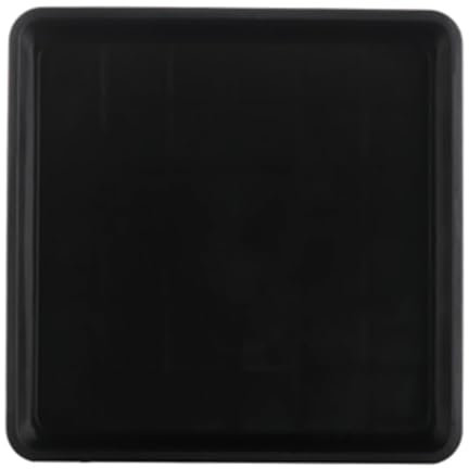 TopHomer Soucoupe carrée noire pour plantes grasses - Pour terrasse, jardin, porche, serre (35 mm)