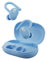 Skullcandy Push Play Active Wireless Earbuds, Bluetooth Headphones, Noise Isolating, 34 Hrs Battery, Secure-Fit Over-Ear Hanger, Sweat Water Resistant, Microphone for iPhone Android - Preppy Blue