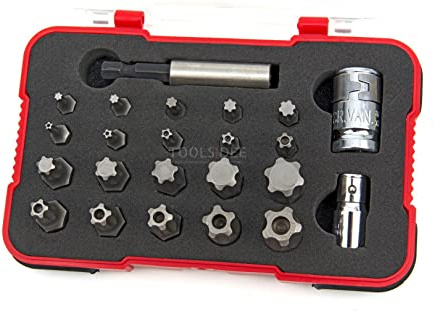 HBM 23 pezzi Torx Plus e Torx con bit di bloccaggio (Torx Plus Security)