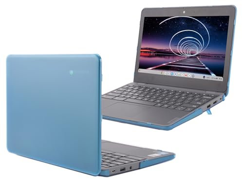 mCover Funda rígida solo compatible con Lenovo 100E Chromebook Gen 4 2024~2025 de 11.6 pulgadas (con CPU Intel y modelo # 83G*) (no es compatible con ningún otro modelo Lenovo) - Aqua