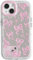 NITITOP Compatible with iPhone 14 Plus Case Cute Mirror Bow Love Heart Pattern for Women Girls Ribbon Design Shockproof Silver Protective Phone Cover - Pink Bow