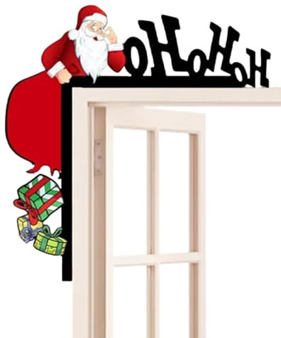 Weihnachtsmann-Türschmuck, Winter-Wanddekoration, Restaurant-Dekoration, Weihnachtsmann-Fee-Türdekoration, Weihnachtsschmuck, dekorativer -Wandrahmen, Schne