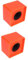 Hoement 2pcs Microphone Logo Stand Display Area Durable Mic Flag Protector for Reporters Lightweight and Portable Design for Professional Interviews Square Orange
