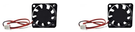 Oikufidu 2Pcs 3D Printer Part 4010 Fan 24V 0.1A Silent Brushless Cooling Fan 40Mmx40Mmx10Mm for V2 Ender3