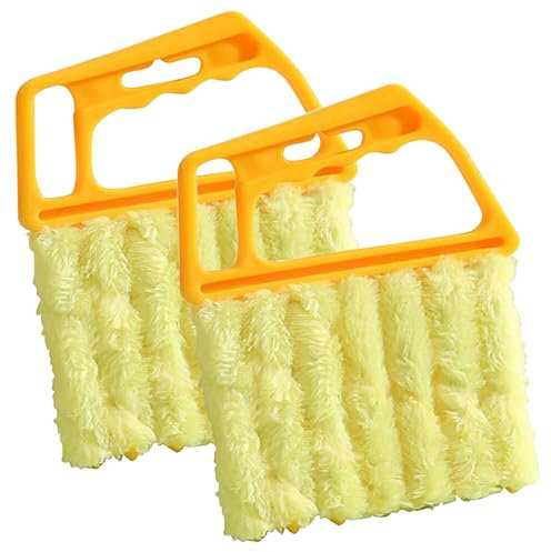 2 Pcs Blind Cleaner, Venetian Blind Cleaner Blind Duster, Window Blind Cleaner Tool, Blinds Cleaner, Blind Cleaners with 7 Roller System Deep Cleaning for Venetian Blinds Air Conditioner Car AC Vent