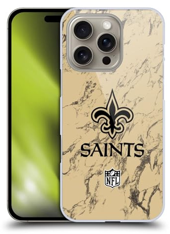Head Case Designs Offiziell Zugelassen NFL Fußball New Orleans Saints Graphics Harte Rueckseiten Handyhülle Hülle Huelle kompatibel mit Apple Apple iPhone 16 Pro
