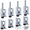 Lot de 8 pieds de meubles réglables, 55/102 mm, charge lourde, pieds réglables en hauteur, pieds de nivellement de meubles avec 48 petites vis pour tables, étagères, armoires, établi