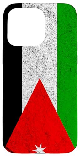 Hülle für iPhone 15 Pro Max Jordan Flag Colours Jordanian Gift for Jordanians