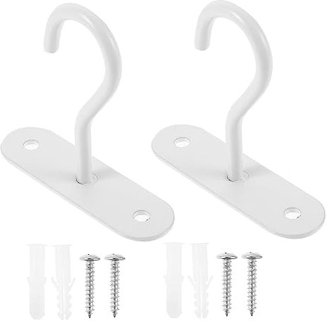 CAXUSD 2sätze Deckenhaken Aus Eisen Für Pflanzgefäße Wandmontage Haken Zum Aufhängen Von Pflanzen Im Außenbereich Hängekörbe Und Windglocken Langlebig Und Robust