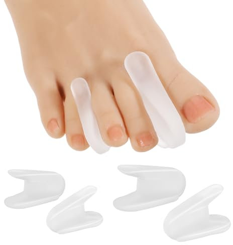 Gel Hallux Valgus Zehenspreizer Zehenkorrektur Zehentrenner Silikon Zehentrenner Silikon-Entlasten Sie Ballen silikon Zehen Abstandhalter für Bunion Korrektur überlappende Zehen Verhinderung Reibung