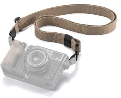 TILTA Camera Shoulder Strap, Adjustable 83-144cm Neck Strap Anti-slip Camera Strap Compatible with Round/Triangle Buckle - Brown TA-SS-BN