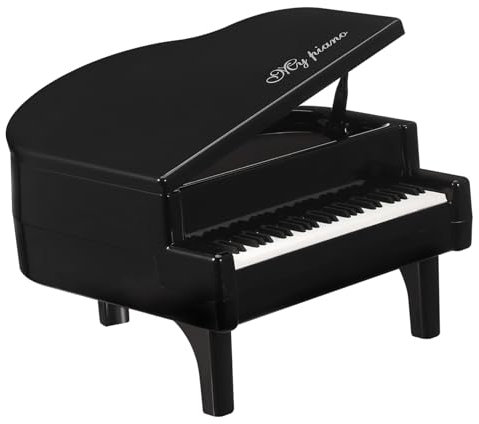 EPIGEIST Mini Klavier Ornament Aus Schwarzes Klavier Deko Für Fotografie Raumgestaltung Multifunktionales Klavierfigur Als Sparschwein Stilvolle Desktop Dekoration Für Zimmer Regale