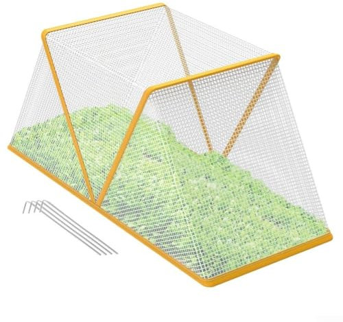 Plant Mesh Cover, Portable Foldable Plant Netting Pest Guard Cover, Transparent Gardening Plant Insulation Tent, For Plant Fruits Vegetables (80 * 34 * 35cm)
