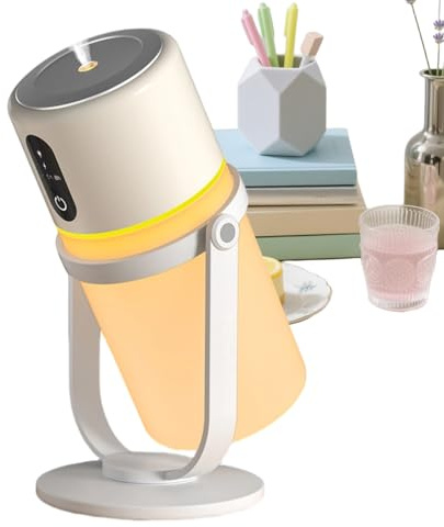 Ahuuen Raumluftbefeuchter für Schlafzimmer - 300ml Tragbarer Leiser Haushaltsartikel mit LED-Licht | Kinder Luftbefeuchter für Schlafzimmer - Für Ältere Personen Pflanzen Schlaf Nachttisch Wohnzimmer