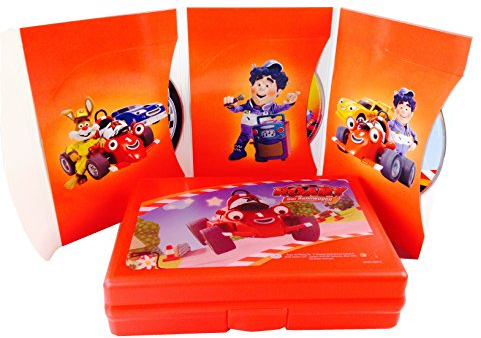 Roary der Rennwagen : 3 DVDs in Frühstücksbox : Aller Anfang ist schwer - Zuckerrübenbenzin - Werkstattleiter Roary (Lunchbox)