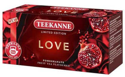 Teekanne 3 x Love Granatapfel (je Box 20 Teebeutel)