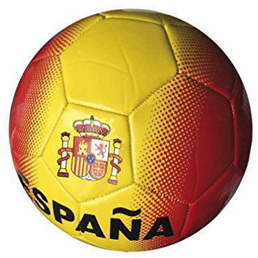Junatoys spaña Balón fútbol, Hombre, Rojo/Amarillo, Talla Única