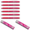Pilot Frixion Clicker Feiner Tintenroller | versenkbare Spitze | Strichstärke 0,7 mm (medium)(Pink, 6er Pack | Incl. 6 Minen)