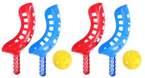 LIOOBO 2 Sätze Scoop Ball Fangspiel Fangballspiel mit Bälle Fang Ball Spiel Ballspiel Wurfspiel Kindergeburtstag Mitbringsel für Kinder Junge Outdoor Garten Rasen Party Spielzeug