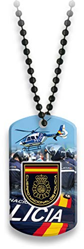 Tiendas LGP - Albainox - Placa con Cadena de Bolas Cuierpo Nacional de Policía CNP, 08253