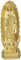 Jungfrau Maria Statue Harz Figur Handgemachte Figur Religiöse Hochzeit Geschenk Xmas Desktop Dekoration - Golden