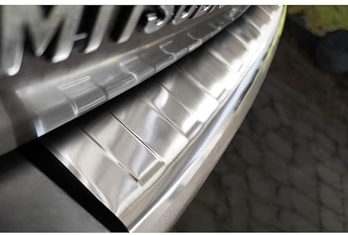 Avisa Edelstahl Heckstoßstangenschutz kompatibel mit Mitsubishi Outlander II 2006-2012 / Peugeot 4007 2007-2012 / Citroën C-Crosser 2007-2012 'Ribs'