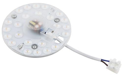 McShine - LED Modul Umrüstsatz für Deckenleuchten und Wandleuchten | Magnethalterung, Ø18cm, 24W, 2.200 lm, warmweiß, 4000K, Step-dimmbar