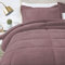 S&G Home Trapunta Piumone Velluto Velour Sensitive - Rosa-Antico, Matrimoniale
