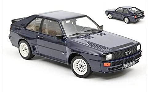 Modell in Treppenform kompatibel mit Audi Sport Quattro 1985 Dark Blue 1:18 NorEV NV188314