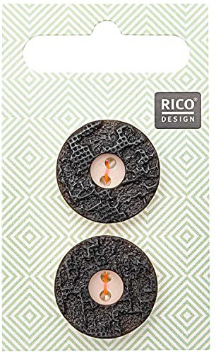 Rico Design | Trachtenknöpfe Hirschhornoptik 2,2cm 2 Stück