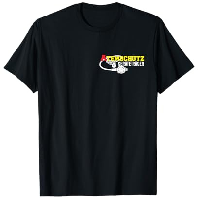 Feuerwehr - Atemschutzgeräteträger Front und Rückseitendruck T-Shirt