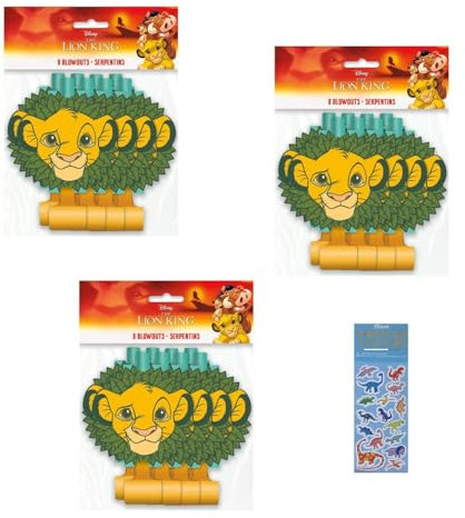 The Lion Guard Birthday Party Supplies Favor Bundle Pack enthält 24 Party Blowouts