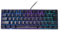 Dpofirs 61 Tasten Gaming Tastatur, FN kabelgebundene USB RGB Tastatur mit 5 Einstellbaren Stufen und 8 Coolen Lichteffekten Kabelgebundene Tastatur mit Blauem Schalter für Gaming