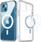 ZCSK Magnetic Mag-Safe iPhone 13 Case 6.1-Inch Clear TPU Transparent with Shock Absorption Proof Anti Scratch Resistant Bumper Protective Crystal Cover Design to Protect Compatible for iPhone 13