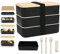 WMLBK Bento Box Lunch, 2/3 Tier Japanese Lunch Lunch Boxes with Cutlery Spoon Knife and Fork, Microwave Freezer Dishwasher Safe Bento Boxes Meal Prep Container for Kids Adults Work School (1800ml)