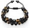 Emibele Triple Protection Bracelet, Tiger Eye Black Obsidian & Lava Stone 8mm Beads Handmade Natural Stone Bracelets, 2 Layers Crystal Bracelet for Men Women