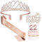 Bella Meri Geschenke zum 22. Geburtstag für Frauen – Tiara-Krone, Schärpe, Kuchendekoration, Kerzen und Dekorationen