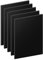DRERIO 5 Stück Acrylplatten schwarz Acrylrohlinge rechteckige Acrylscheiben 25 x 20cm x 2 mm große schwarze Kunststoffplatten dicke Acrylplatten Schilder für die Bildmalerei DIY Crafts