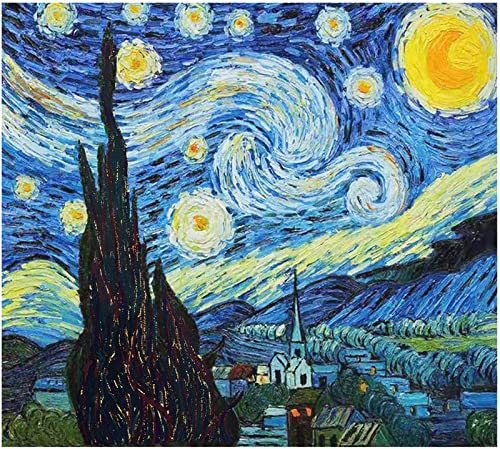 Van Gogh Diamond Painting, 5D Sternenhimmel Diamant Malerei Set Bilder Diamant Malerei Set, DIY Diamant Malerei für Home Wall Décor
