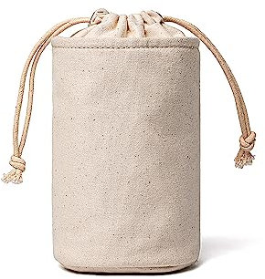 YONBEN Trousse à cosmétiques avec Cordon de Serrage, Organiseur Multifonction en Toile pour Maquillage et Articles de Toilette (Beige)