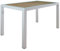 Mesa de forja para Salon, Cocina o Jardin. Mesaa de Centro. 120x70 Regulable a Doble Altura. Ideal para Ropa Camilla y para Brasero.Comedor linea recta. Nacional (White, Mesa + Tabla + Cristal 8mm)