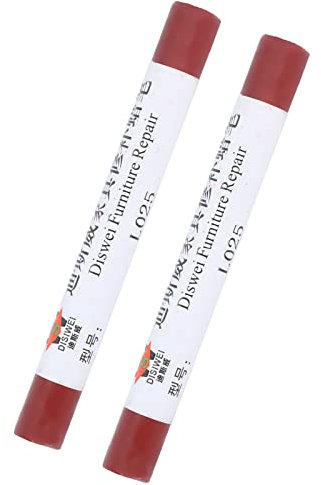 2 Stück Möbellack-Bodenreparaturstift, Möbelkratzlackstift für die Reparatur von Holzmöbeln (Rosenholz)