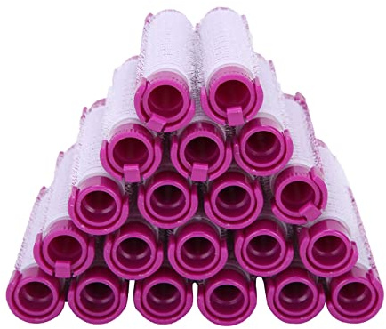 Yinhing 100pcs Perm Rods for Long and Short Hair, Plush Lock Design, No Damage, No Heat, DIY Hairdressing Tools, Hair Rollers with Hair Cold Wave Rods (Purple)