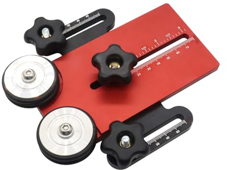 Verstellbare Rollen-Featherboards für Tischsägen-Frästische und Bandsägen Tischsägen-Vorrichtung, erweiterte dünne Rips Jig Tischsägen-Vorrichtungsführung (1)