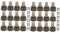 Housoutil 24 STK Fußschutz aus Holzkiste Eckenschutz für Holzgehäuse cajitas de Regalo para joyeria Möbelfußschutz Holzkistenfußschutz Vintage- Tischbeine Fußbasis aus Zinklegierung mue